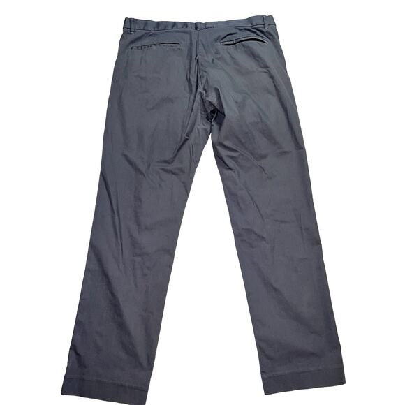 Bonobos Slim Pants Men's Size 35x30 Gray Straight Leg Chino Cotton Flat Front - Picture 12 of 16
